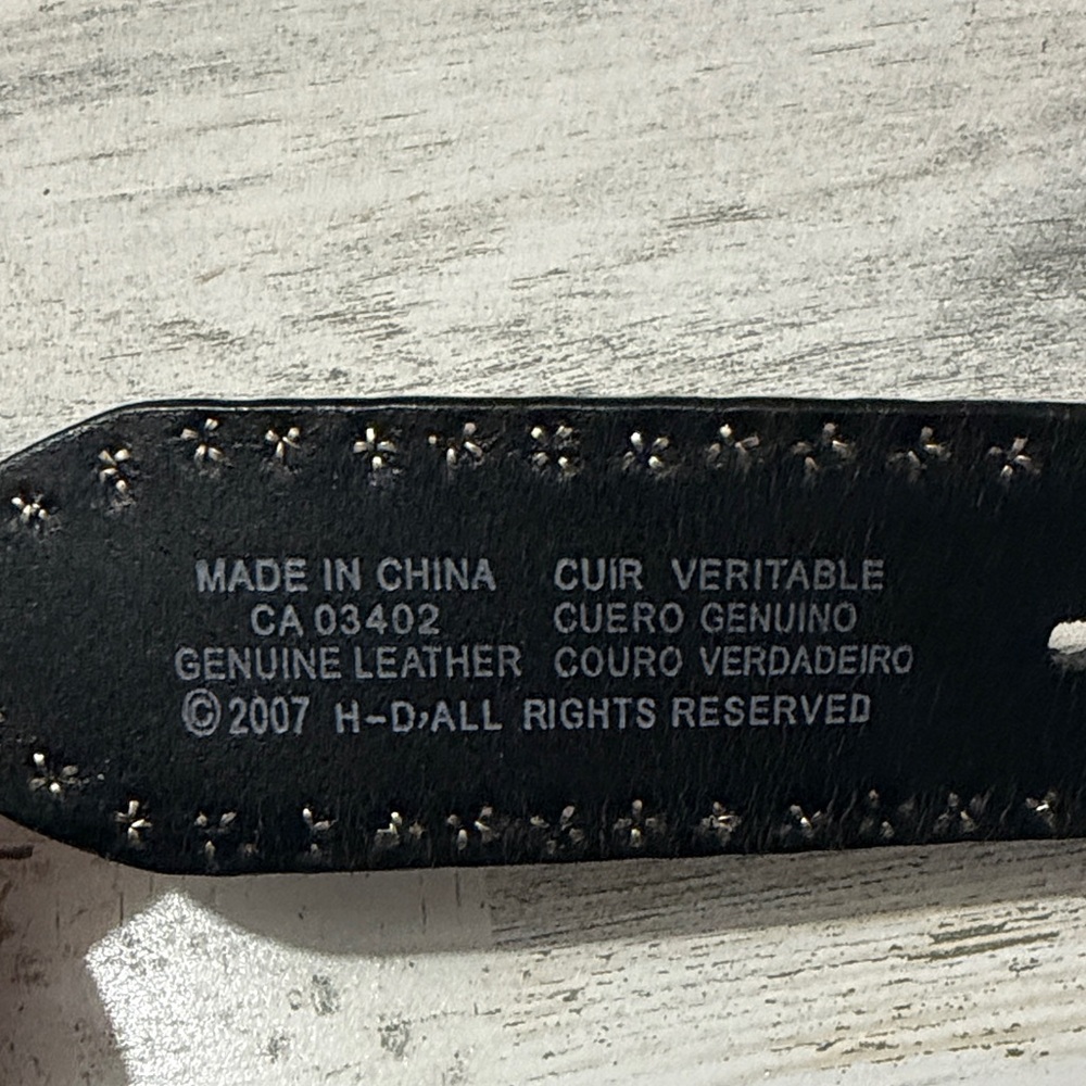 Harley-Davidson Black and Silver Men's Belt Size XL - Picture 7 of 10